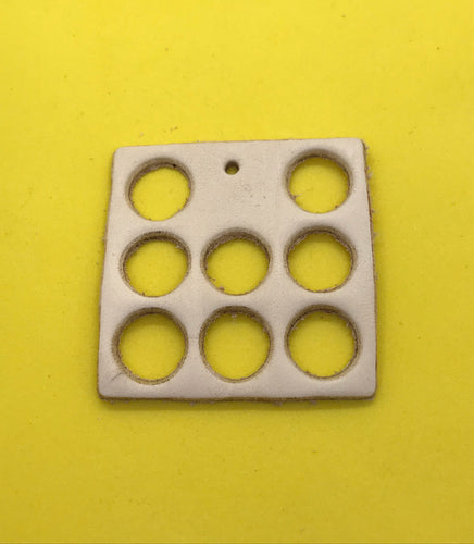 2x2 Square Toy Base with 1/2” holes