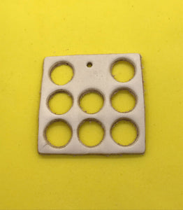 2x2 Square Toy Base with 1/2” holes