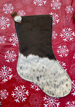 Load image into Gallery viewer, Cowhide Christmas Stocking