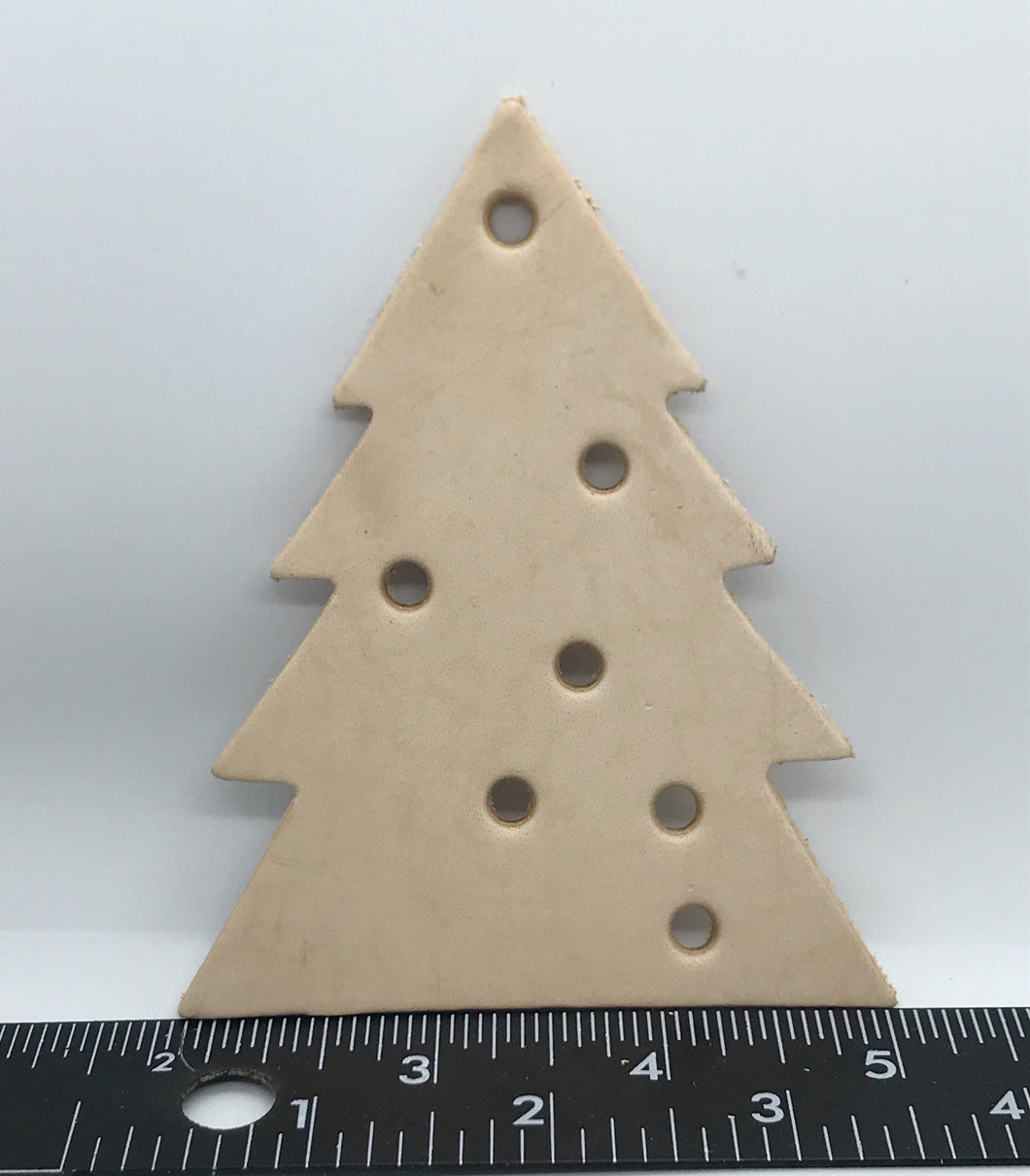 Christmas Tree with 7- 3/16” holes.