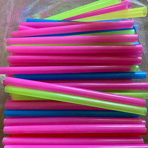Large Plastic Straws 8”, Bag of 500
