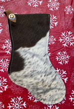 Load image into Gallery viewer, Cowhide Christmas Stocking