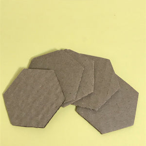 Cardboard Hexagon, set of 100