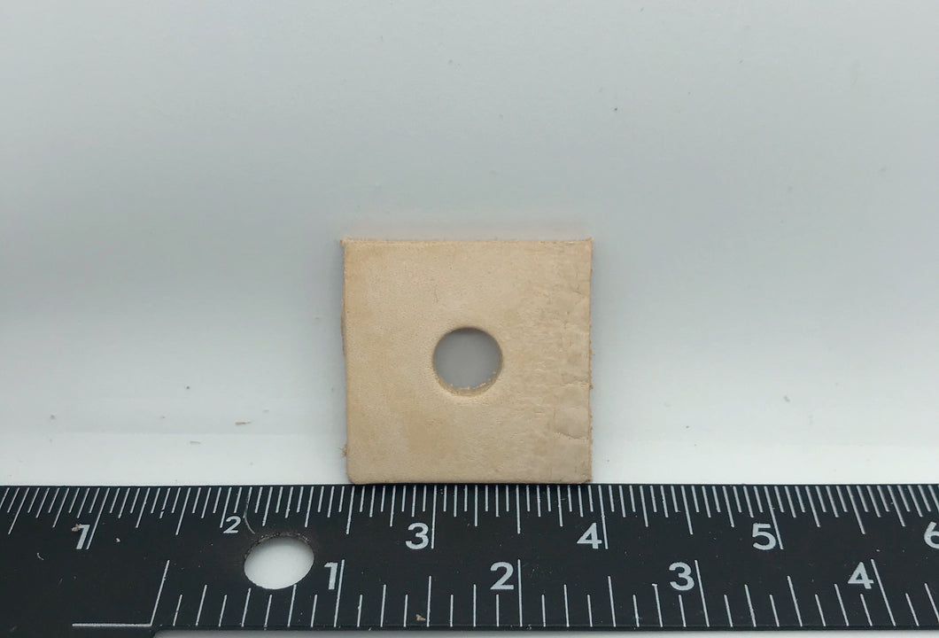 SQ-2 Square 1.5x1.5” with 1/2” hole