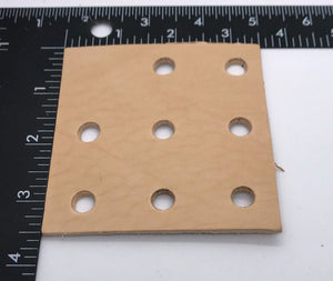 Square Toy Base with 8 3/8” holes